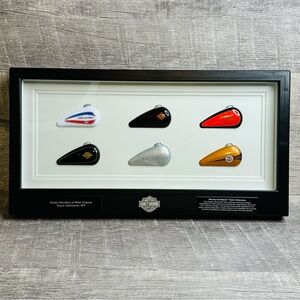 Harley Davidson Collectible Mini Gas Tank Wall Display Shadow box Holiday 2015